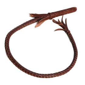 Brown Braided Riding Whip Horse Riding Crop, 70cm