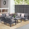 5-piece Aluminum Outdoor Patio Conversation Set