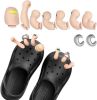 Funny Toe Shoe Charms Set 3D Fake Toe Clog Shoes Charms