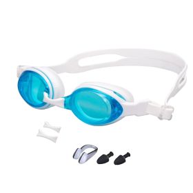 Kids Swim Goggles, Anti-Fog Anti-UV Youth Swim Glasses (Color: Blue)