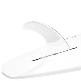 DORSAL Signature Surf SUP Single Center Fin Longboard Surfboard Fins - Clear (Color: Clear, size: 8 inch)