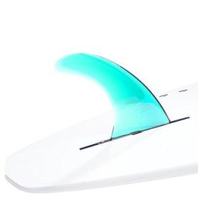 DORSAL Signature Surf SUP Single Center Fin Longboard Surfboard Fins - Aqua (Color: Aqua, size: 9 inch)