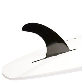 DORSAL Signature Surf SUP Single Center Fin Longboard Surfboard Fins - Black (Color: Black, size: 8 inch)