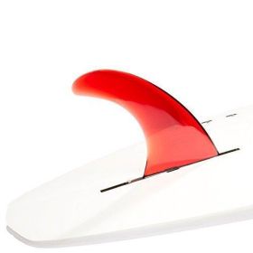 DORSAL Signature Surf SUP Single Center Fin Longboard Surfboard Fins - Red (Color: Red, size: 7 inch)