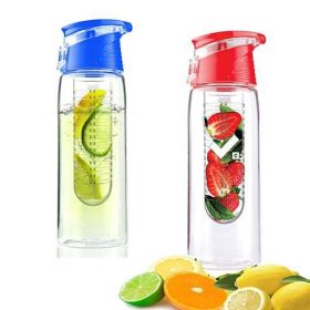 Fruit Cola Bottle a Fruit Infuser Drink Bottle (Color: yellow)