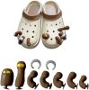 Funny Toe Shoe Charms Set 3D Fake Toe Clog Shoes Charms